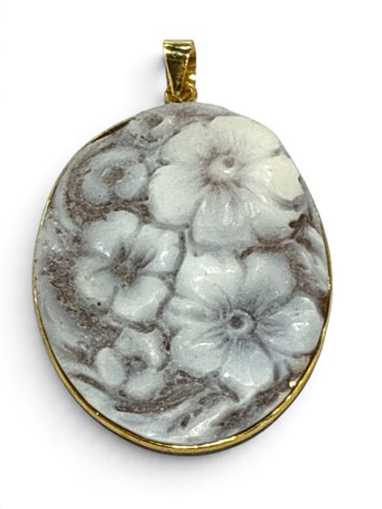 Pendant Mandile 1922 Woman Cammei  in Silver Conchiglia 2MCICM111.6 - 2MCICM111.6